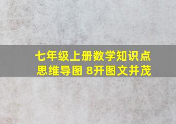 七年级上册数学知识点思维导图 8开图文并茂